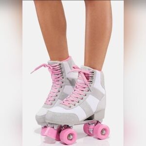 Cosmic Skates Archie Retro Love Glitter Roller Skates Womens Size 14